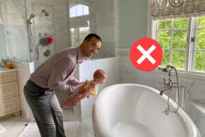 bathtub with babies don't