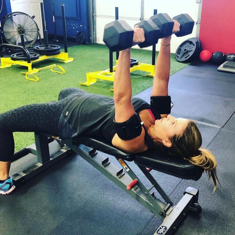 Patient lifting weights