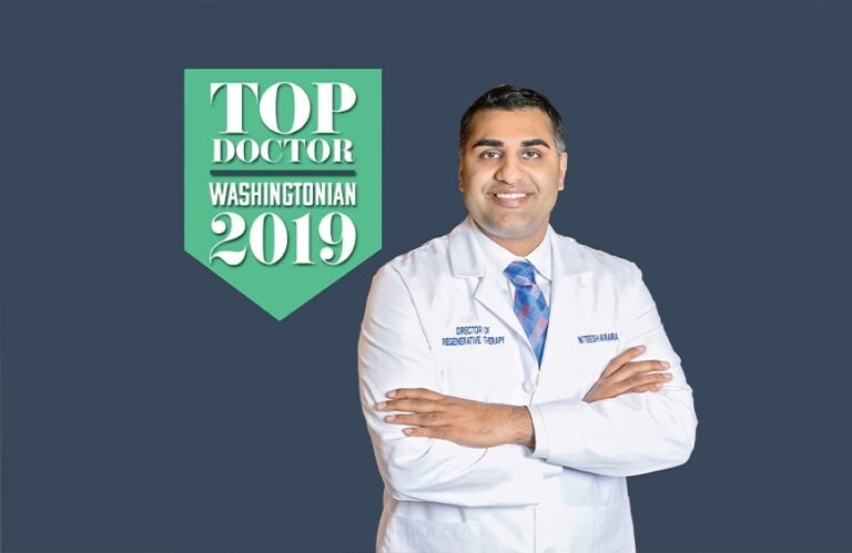 Doctor with a top doctor graphic