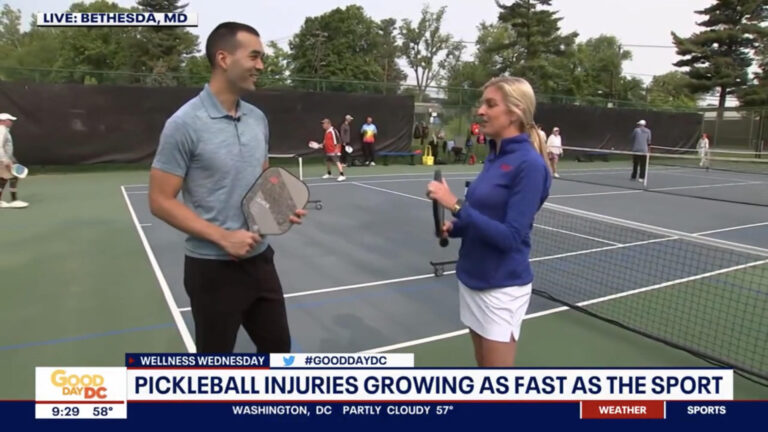 Dr. Haines on Fox5 for pickleball