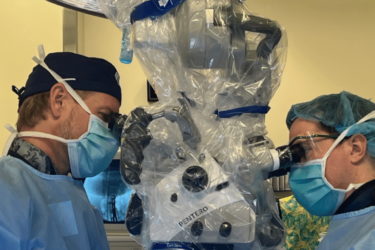 Dr. Good using robotics in surgery