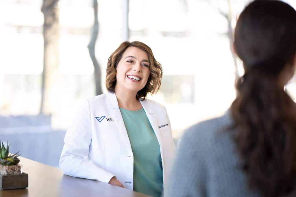 Doctor speaking with a patient