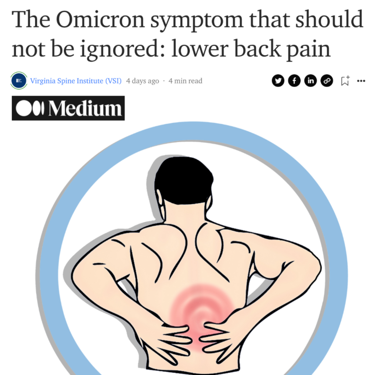 The Omicron Symptom That Should Not be Ignored: Lower Back Pain