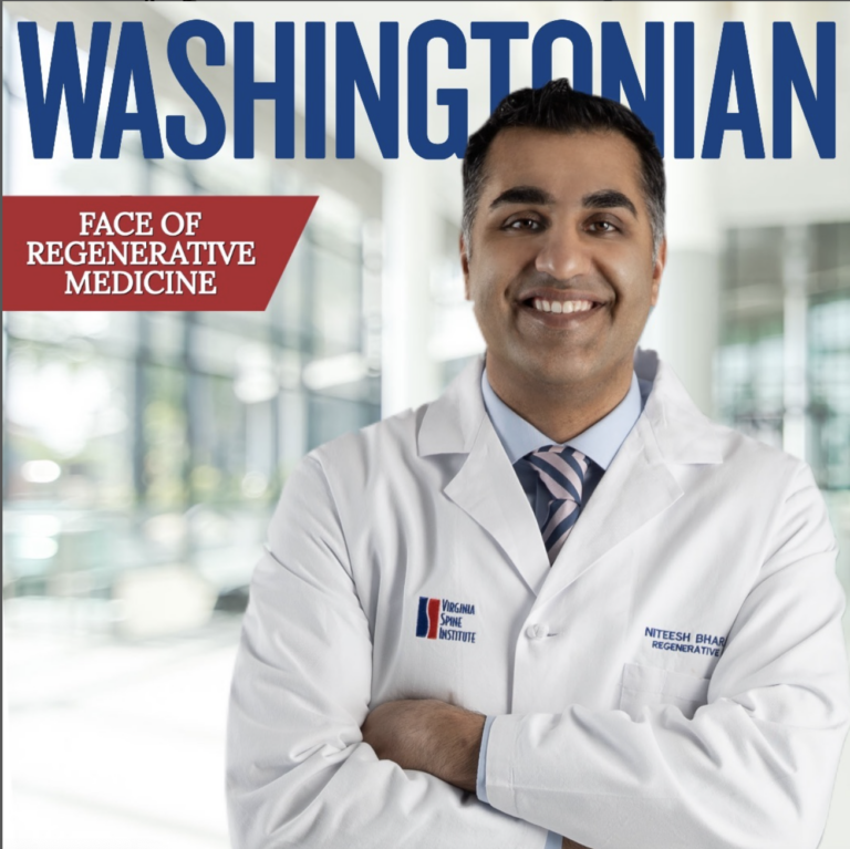 Dr. Bharara Named 2022 Face Of Regenerative Medicine By Washingtonian Magazine