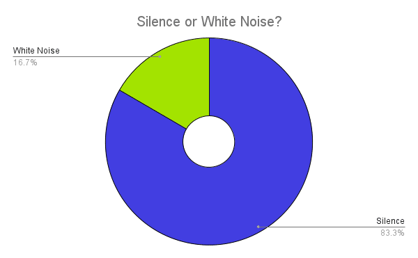 silence or white noise 