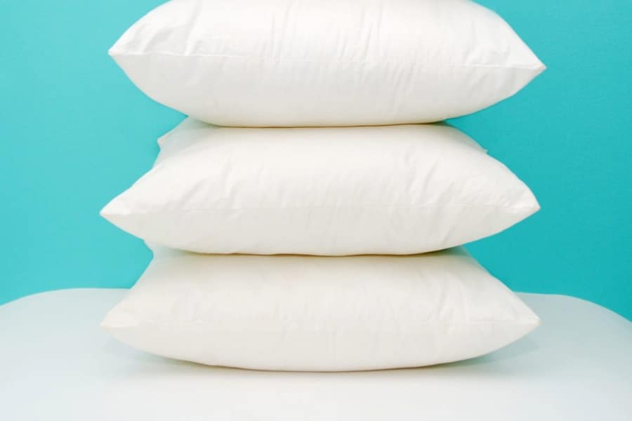 stack of four pillows