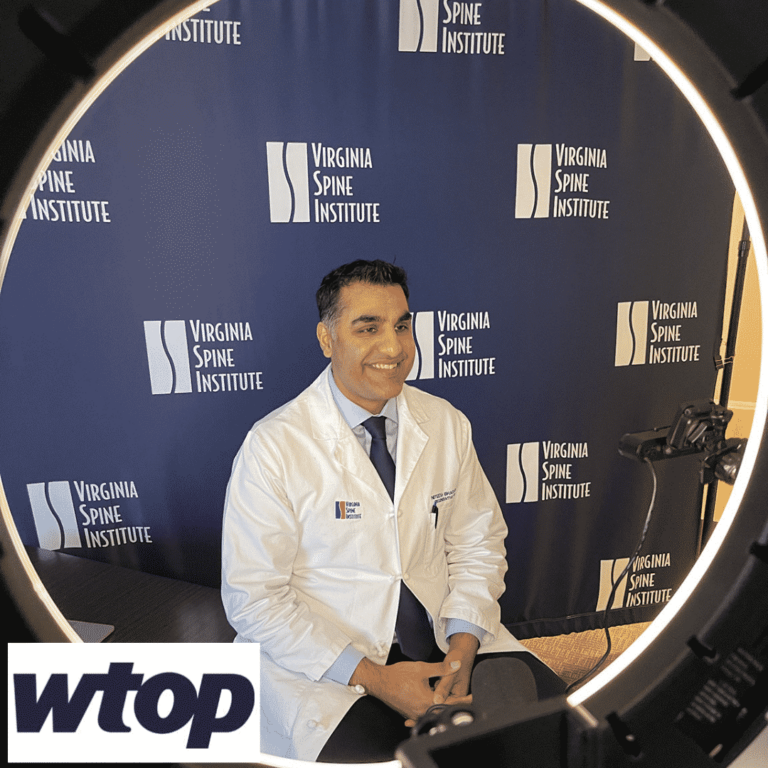 As Featured on WTOP: Dr. Bharara Presents the Latest Non-Surgical Treatment Options for Chronic Pain Sufferers